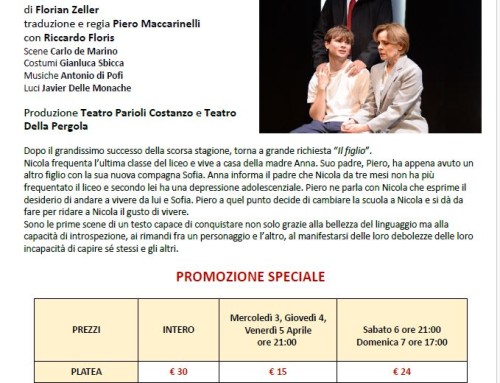 Promo esclusiva aprile e maggio  Teatro Parioli Costanzo