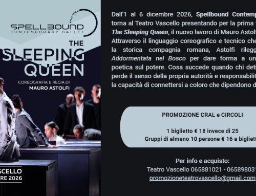 PROMO TEATRO VASCELLO The Sleeping Queen DALL’1 AL 6 DICEMBRE 2026